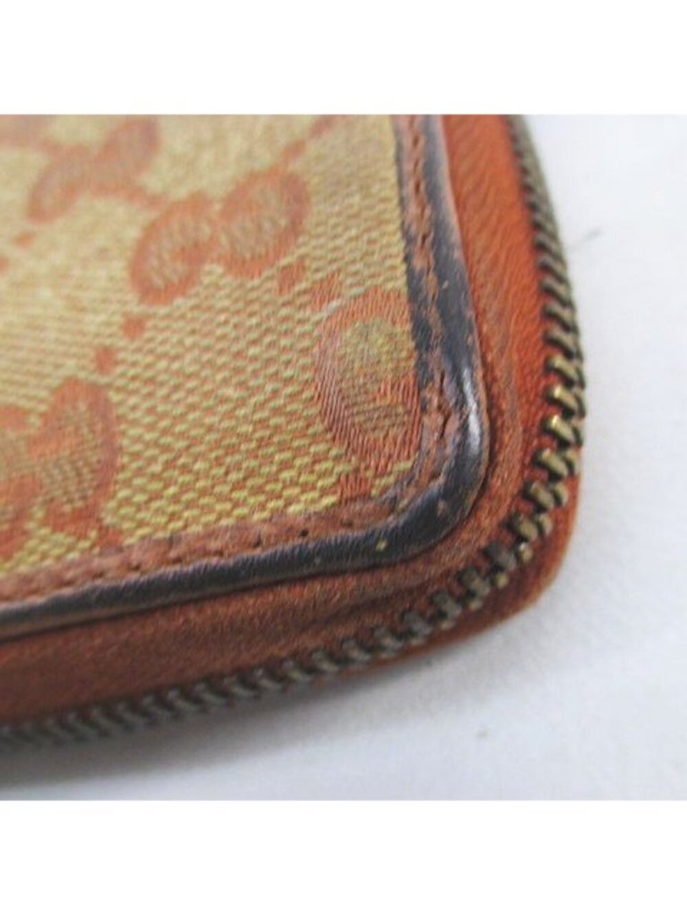 Gucci New York Yankees Zip Around Wallet Brown Canvas - Picture 8 of 9